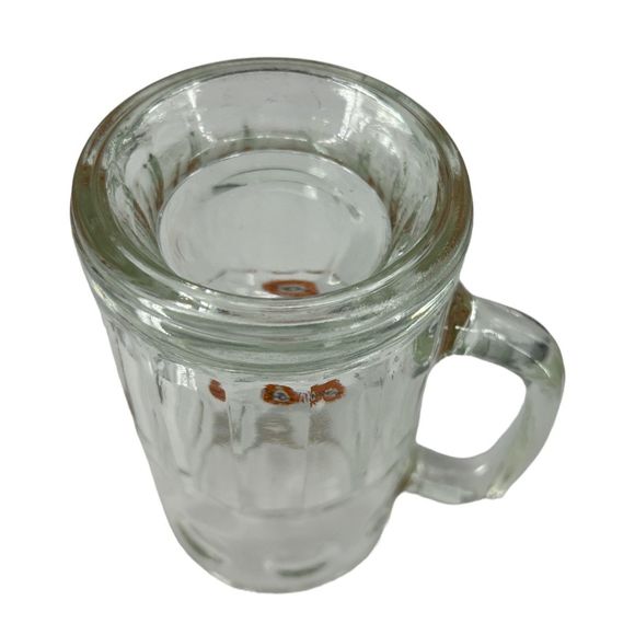 A & W 1960's Rootbeer Glass Mug Arrow bullseye logo heavy duty with handle - Picture 7 of 10